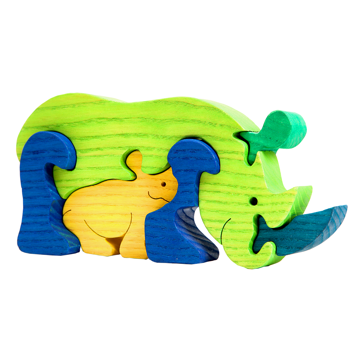 פאזל משפחת קרנפים